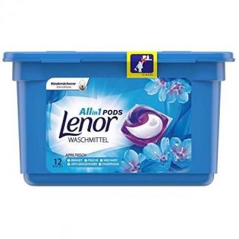 Lenor All‑in‑1 PODS Aprilfrisch, 12 Einheiten Waschladungen