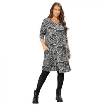 Robe à Poches Gris Yours Curve Taille 46