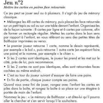 Le Mémory Montessori de Balthazar