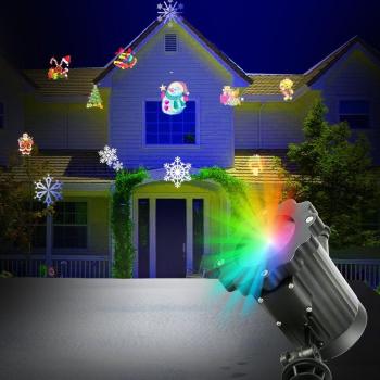 LED Landschaftsprojektor mit 16 Projektionen für festliche Anlässe