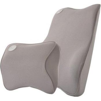 Natural Latex Car Neck Pillow and Lumbar Support Set