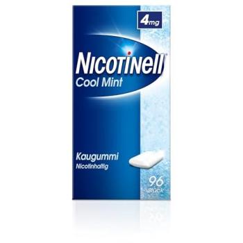 Nicotinell Kaugummi 4 mg Cool Mint, 96 St. Kaugummi