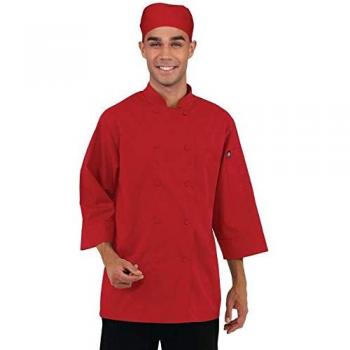 Rotes ChefWorks B106 XS Jacket (¾ Ärmel)