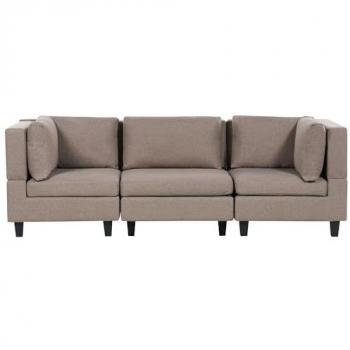 Sofa Modulable 3 Places avec Taies Amovibles