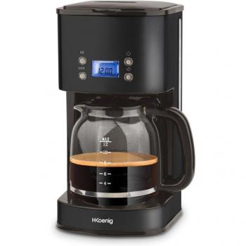 Cafetiere Programmable Hkoenig MG32 1,5 L (12 Tasses) 1000 W Écran Lcd Maintien Au Chaud Noir Et Acier Inoxydable