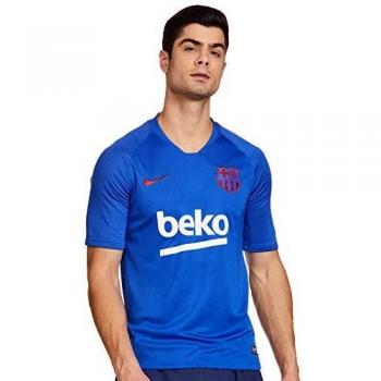 Nike FCB M Nk BRT Strk Top SS Kurzarm, Herren S Blau/Rot (Lyon Blue/Noble Red)