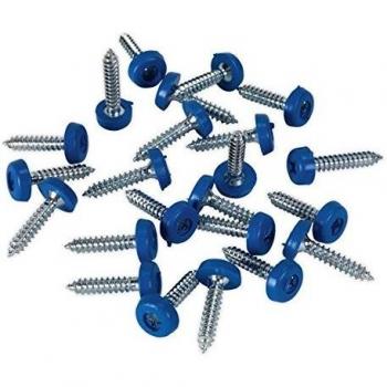 Sealey PTNP8 Number Plate Screw 4.8mm x 24mm Blue Pack of 50