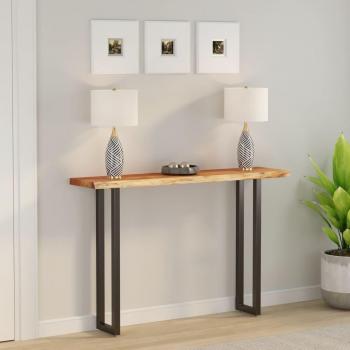VidaXL Rectangular Solid Wood Table Top, 140x30x2.5 cm, Acacia, Live Edge