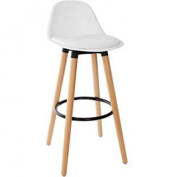 Chaise de Bar Maxon H 92,5 cm Blanc