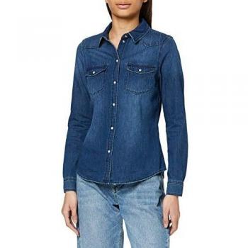 Camisa de mujer Vero Moda, Vmmaria LS Dnm, Azul, Talla XS