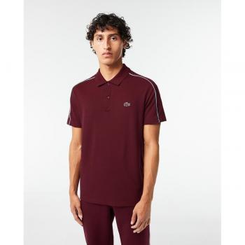 Polo Lacoste Col Bord-Cotes PH1426 manga corta rojo azul