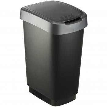 Rotho Twist Mülleimer 25l mit Deckel aus PP-Kunststoff