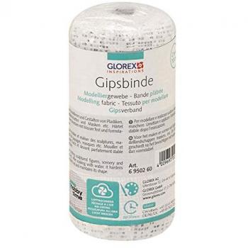 Glorex Hautfreundliche Gipsbinde 2 m x 10 cm