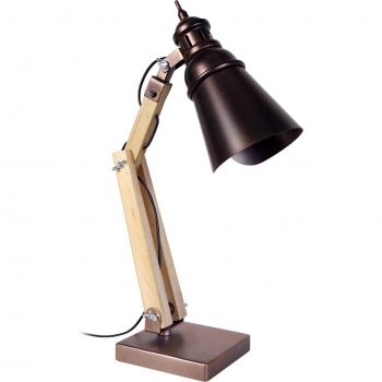 Lampe de bureau TOSEL en bronze naturel
