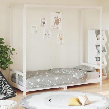 VidaXL Cama para niños de pino blanco 80x200 cm