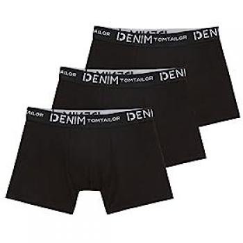 Tom Tailor Boxer 1038850 2XL Nero – Pacchetto 3