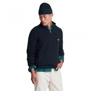 Men's Lyle & Scott Shaker Stitch Mens Quarter-Zip Jumper