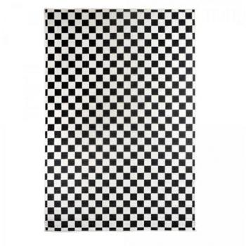 Tapis extérieur réversible design damier 120x170