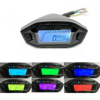 Odómetro Digital con Retroiluminación para Motocicleta 12V