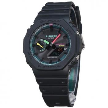 Reloj Casio G-Shock Serie Multi Fluorescente Hombre Digital-Analógico Smart Link Tough Solar GA-B2100MF-1A 200M