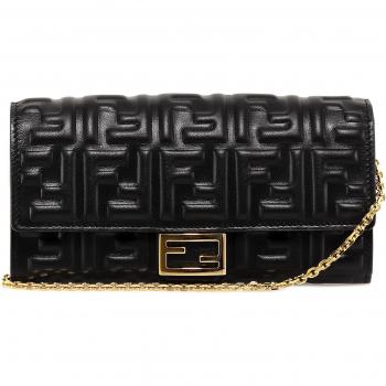 Fendi Women's Black Nappa Leather Wallet