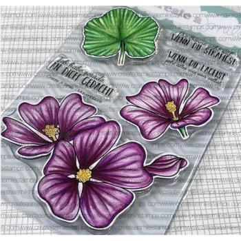 Feuille Transparente à Fleur Allemande – Stickers DIY