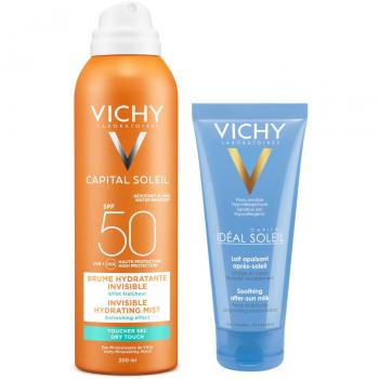 Spray Invisibile Idratante SPF50 Vichy Capital Soleil 200ml + Doposole 100ml
