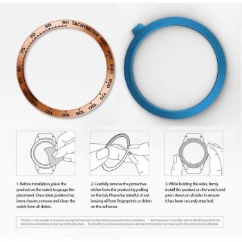 Anillo protector de acero para reloj Samsung Galaxy y Huawei GT2/Gear S2, 42/46mm