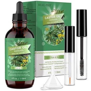 Bottiglia di Vetro Castor Oil 118ml – Nutrimento per Capelli e Viso