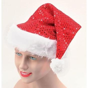 Festive Red Santa Hat Bundle: Sequin Accent, Costumes, and Party Essentials