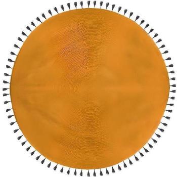 Tappeto rotondo in cotone Pop 120 cm Atmosphera – Ocre
