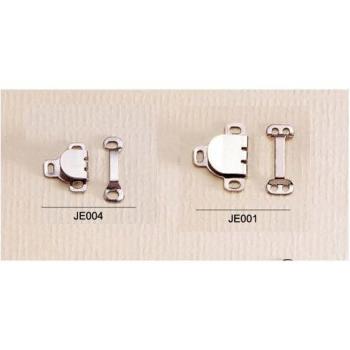 200 Pair HE-003 Hooks and Eyes for Trousers and Skirts, Two Sizes, Nickel Color