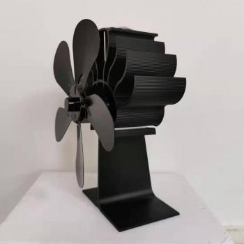 5-Blade Heat Powered Stove Fan for Efficient Warm Air Distribution