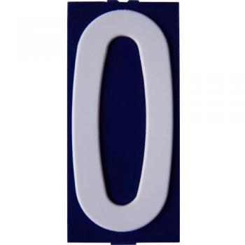 Chiffre 0 pour numéro de rue, Bleu