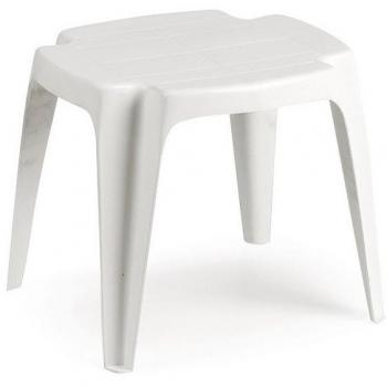 Table d'appoint compacte blanche