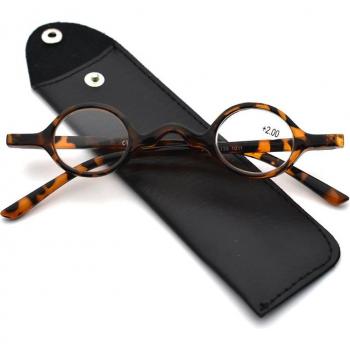 Classic Oval Retro Reading Glasses +3.5