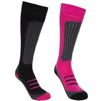 Trespass Damen-Skisocken 5045274781229 – Schwarz, Größe 36-39 – Cassis/Negro