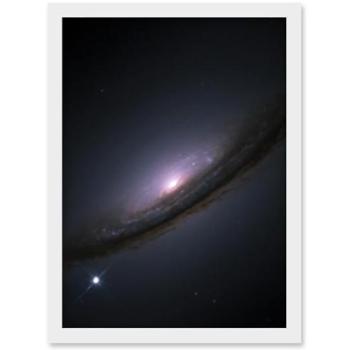 Lenticular Galaxy NGC 4526 1994D Supernova & SMBH Framed Canvas