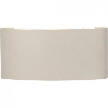 6W LED Arcs Flush Wall Lamp, 3000K, 450lm, IP54, Sand White