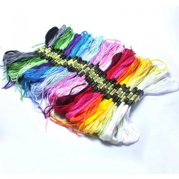 DIY Braided Embroidery Thread Bundle – 4 m 50 pcs