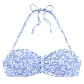 Top VIVANCE Blu con Dettaglio Bianco