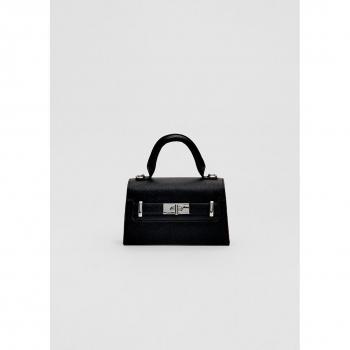 Stradivarius Mini-Umhängetasche Schwarz für Damen