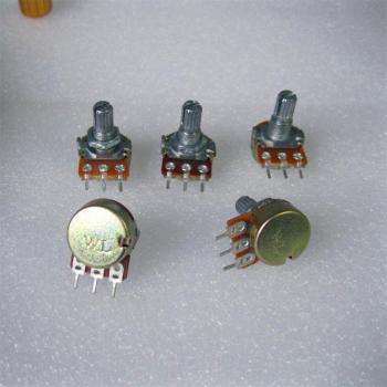 100pc WH148 B20K 15mm Linear Potentiometer with Accessories