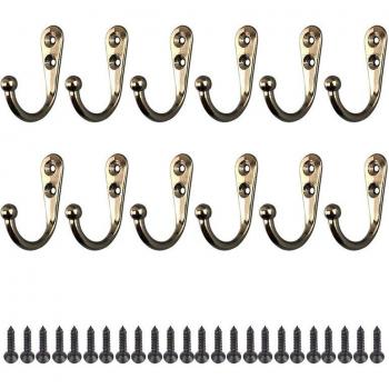12Pcs Mini Size Wall Hooks for Coats