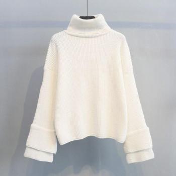 Fresca Moda: Suéter Manga Larga con Cuello Alto (Talla G)