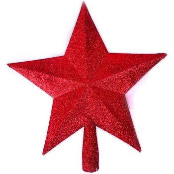 Gold/Red Star Tree Topper