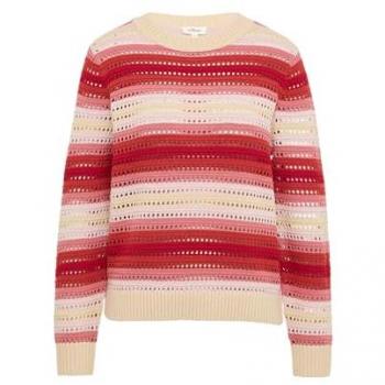S.Oliver Ajour-Longpullover in Baumwollmischung