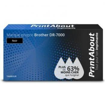 Tambour noir PrintAbout, compatibilité Brother DR‑7000
