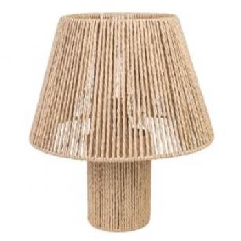 Mesa Luz Romimex Beige Tela Cuerda 22x36cm