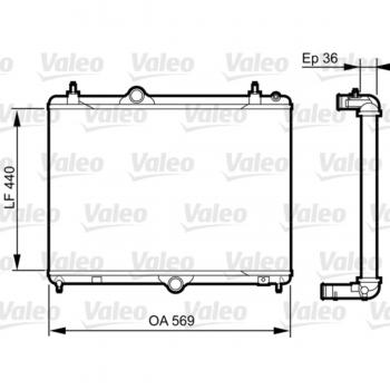 Radiateur moteur VALEO 735371 pour Peugeot 508